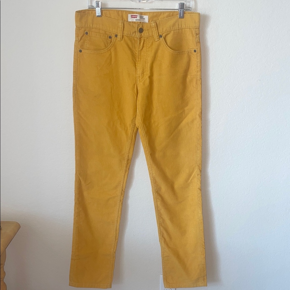 Levi's Men’s Golden Yellow Corduroy Pants